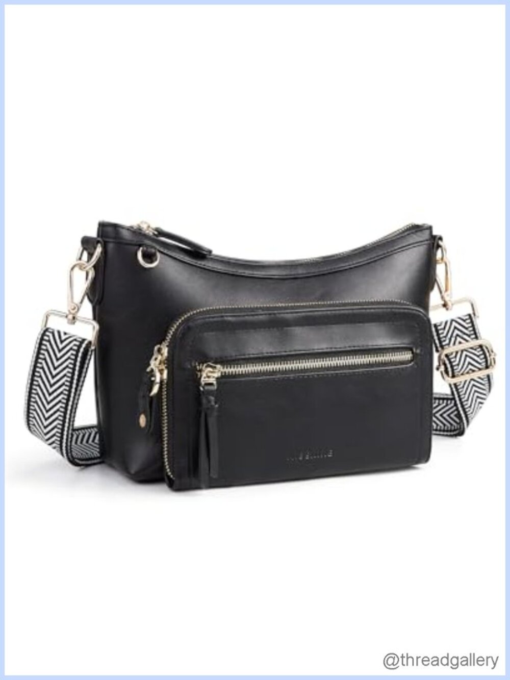 PU Leather Medium Crossbody Bag RFID Blocking Travel Purse